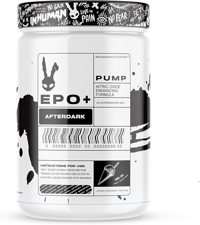 AfterDark EPO+ Stim Free Pre Workout 410g Snow Cone