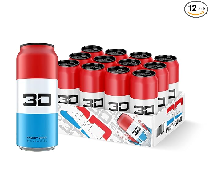 3D Energy Drink 12x473ml Liberty Pop