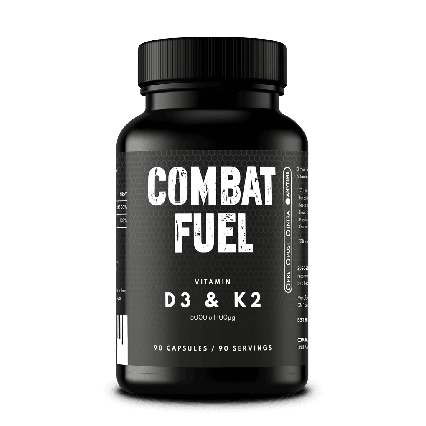 Combat Fuel High Strength Vitamin D3 and K2