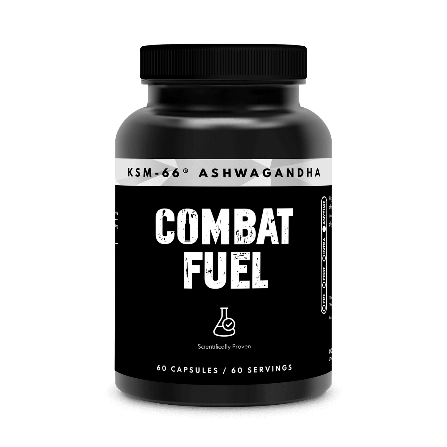 Combat Fuel KSM-66 Ashwagandha - 600mg - 2 month 300g