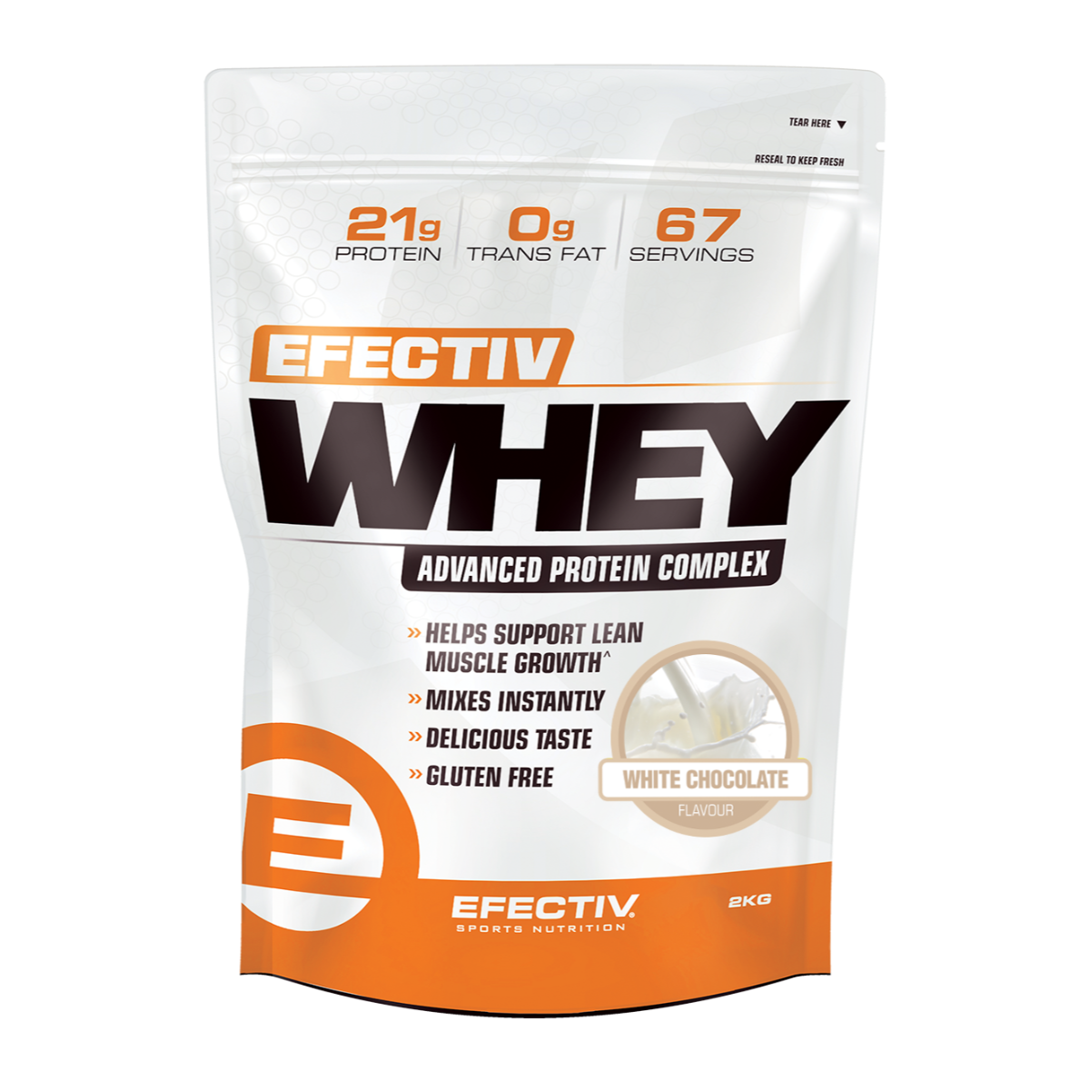 Efectiv Nutrition Whey Protein 2kg Raspberry & White Chocolate