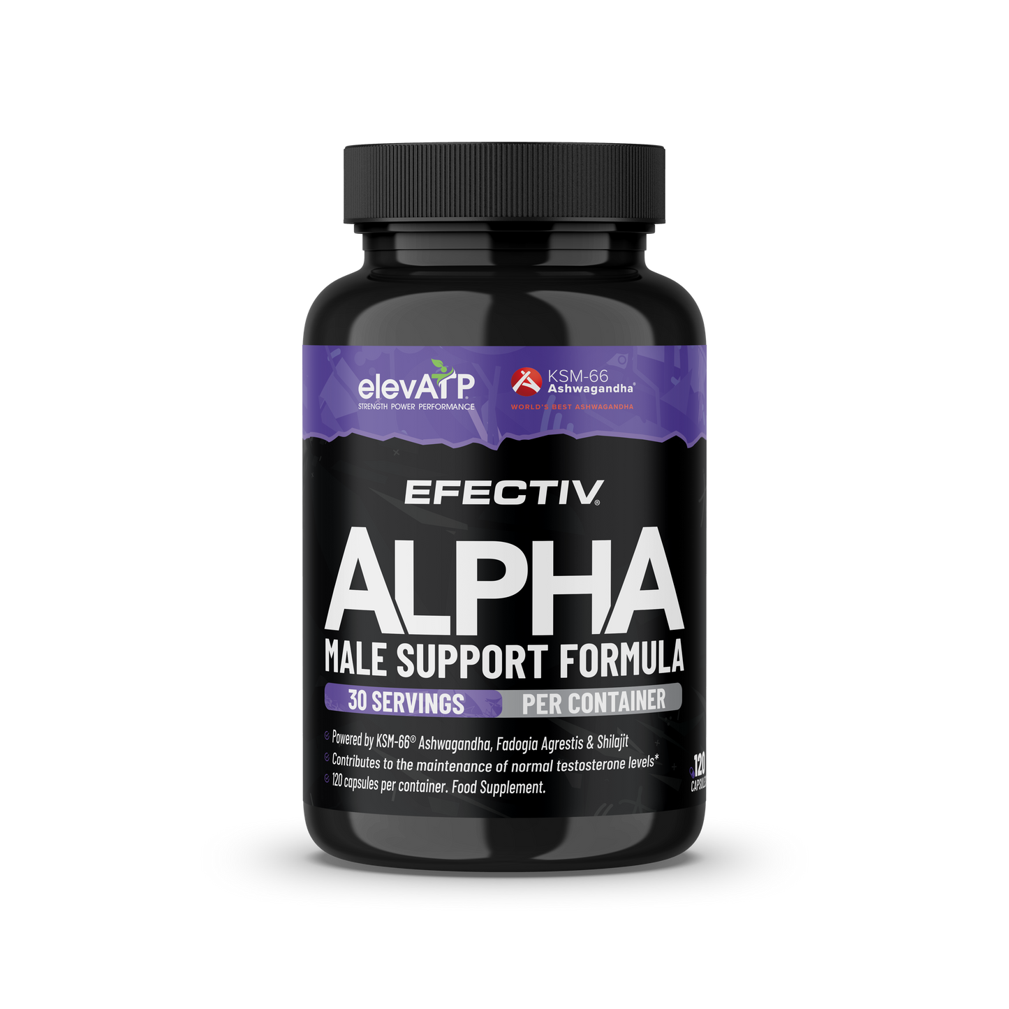 Efectiv Nutrition ALPHA Male Support 120Caps