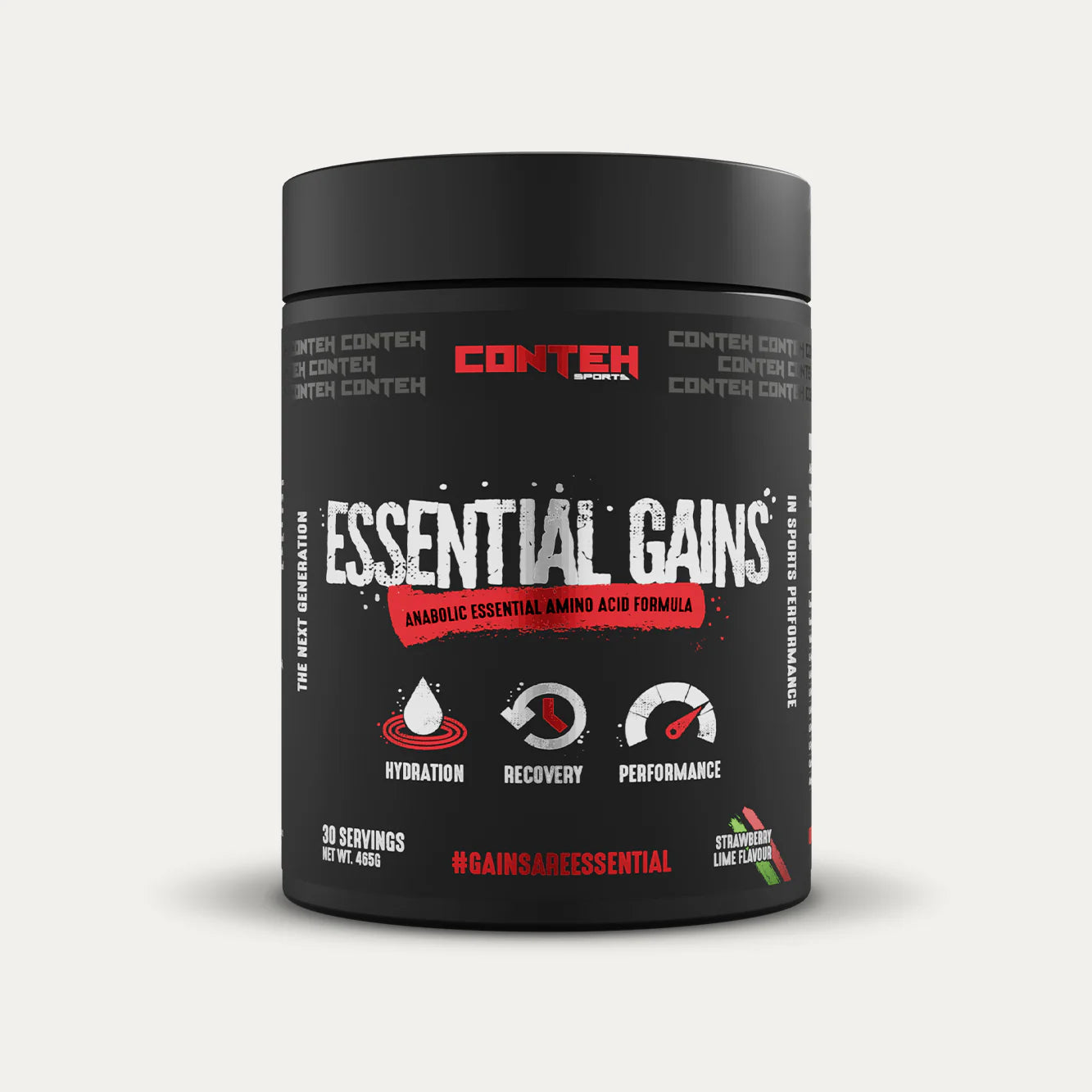 Conteh Sports Essential Gains 465g Strawberry Lime