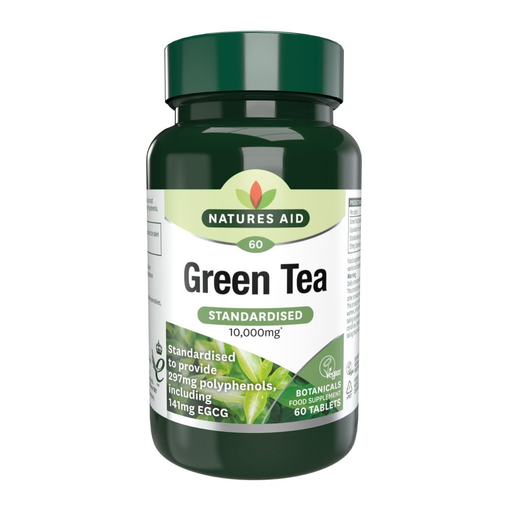 Natures Aid Green Tea 10,000mg 60 Tabs