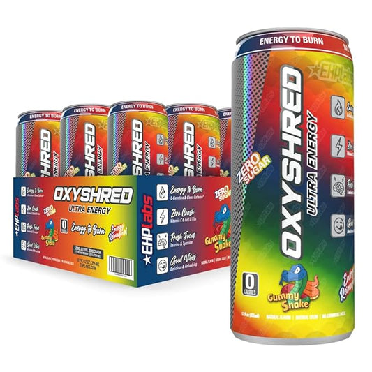 EHP Labs OxyShred Ultra Energy Drink RTD 12x355ml Gummy Snake