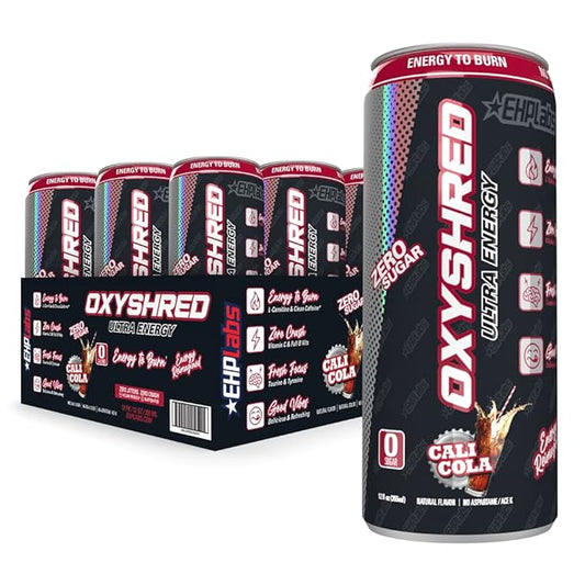 EHP Labs OxyShred Ultra Energy Drink RTD 12x355ml Cali Cola