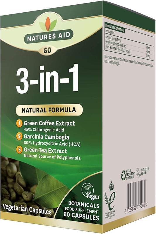 Natures Aid 3-in-1 Natural Formula 60 Caps