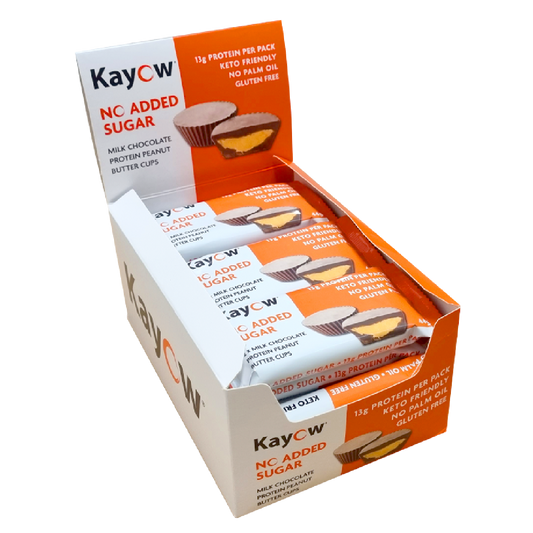 Kayow Nutrition High Protein No Added Sugar Peanut Butter Cups 12x44g