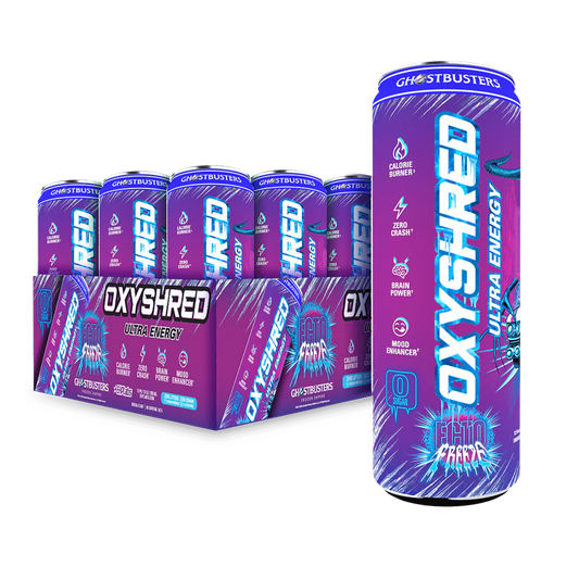 EHP Labs OxyShred Ultra Energy Drink RTD 12x355ml Ecto Freeze (Ghostbusters)