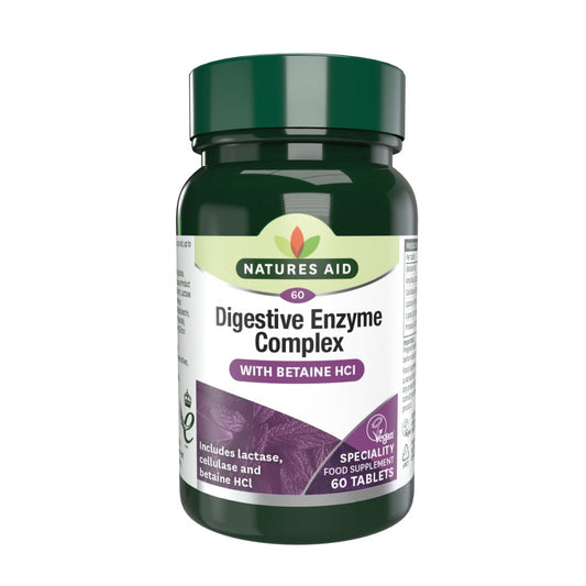 Natures Aid Digestive Enzyme Complex (with Betaine HCI) 60 Tabs